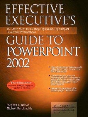 cover image of Effective Executive's Guide to Microsoft PowerPoint 2002